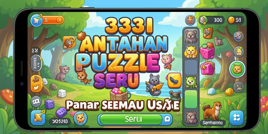 Tampilan gameplay 333I yang menarik dengan berbagai puzzle.