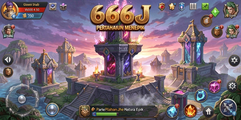 Gameplay seru Tower Defense dengan pertahanan menara yang apik.