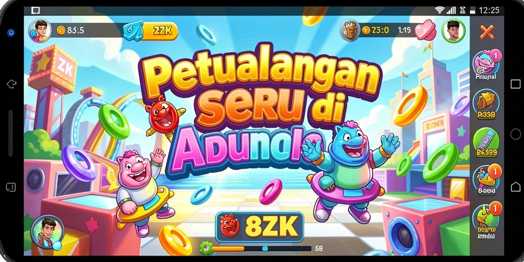 Screenshot gameplay 8ZK menunjukkan aksi seru dan tantangan di dalam game Arcade.