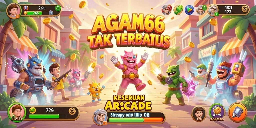 Tampilan menarik dalam permainan Arcade AGAM66 dengan berbagai level menantang.