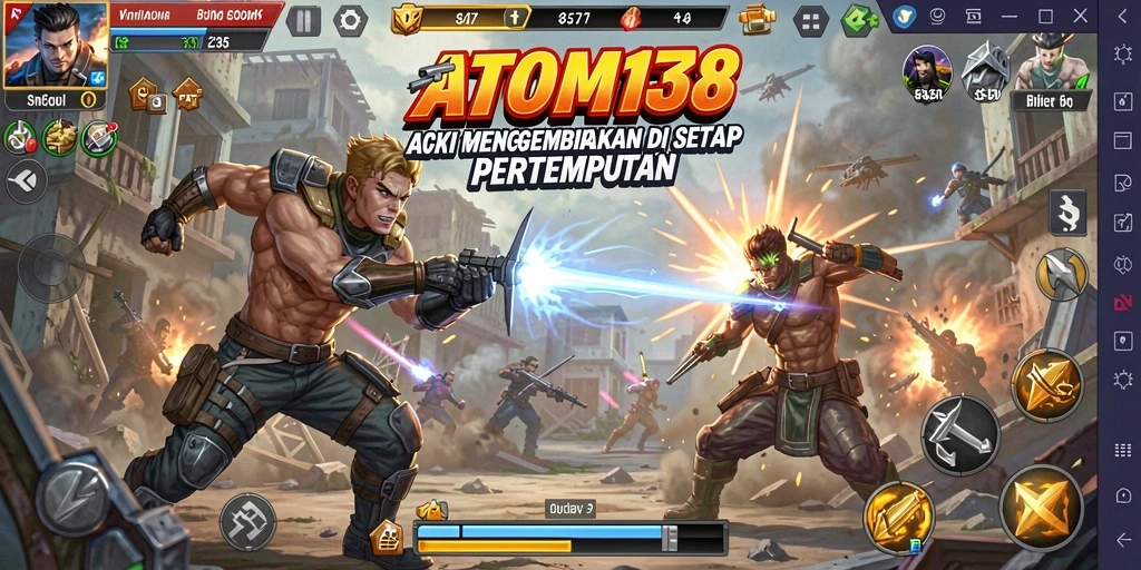 Menampilkan aksi intens dan pertempuran seru di ATOM138.