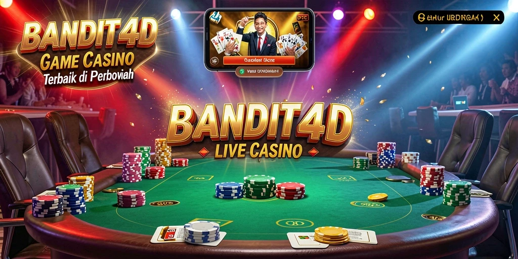 Gameplay Live Casino BANDIT4D yang seru dan interaktif.
