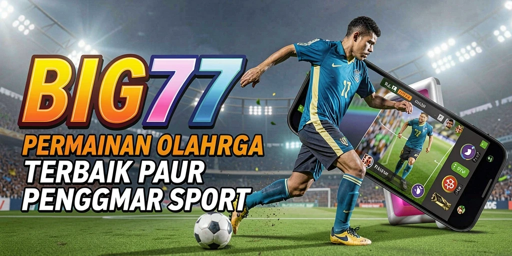 Tampilan menarik gameplay olahraga BIG77 saat aksi pertandingan.