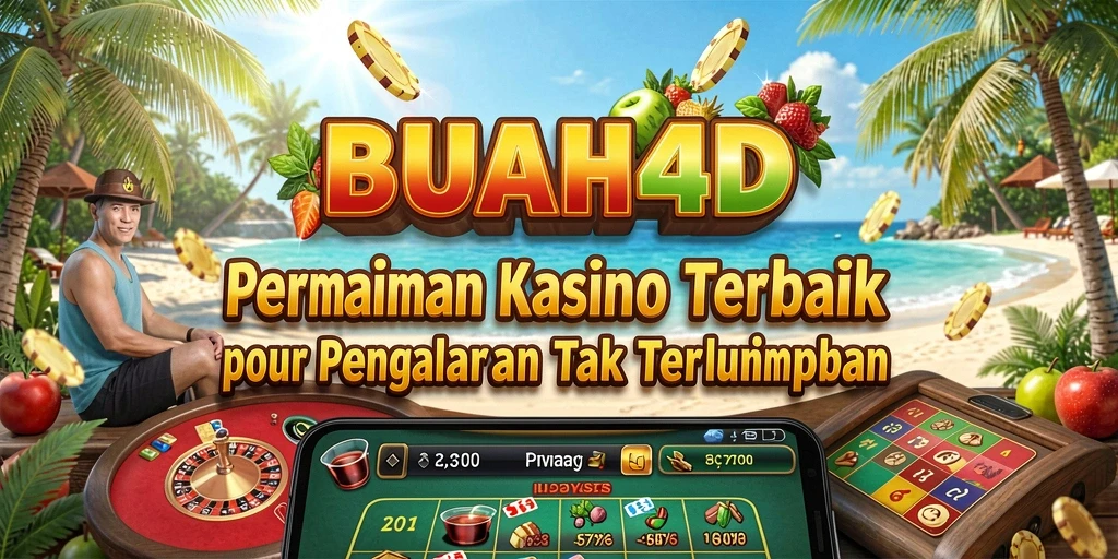 Tampilan menarik gameplay BUAH4D dalam suasana kasino.