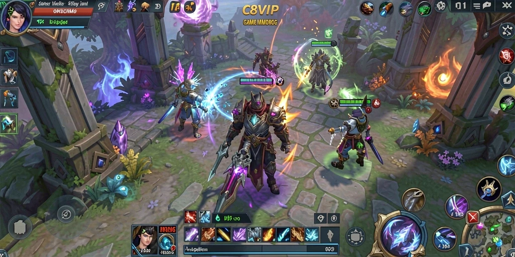 Tangkapan layar gameplay C8VIP yang menunjukkan petualangan seru di dunia fantasi.