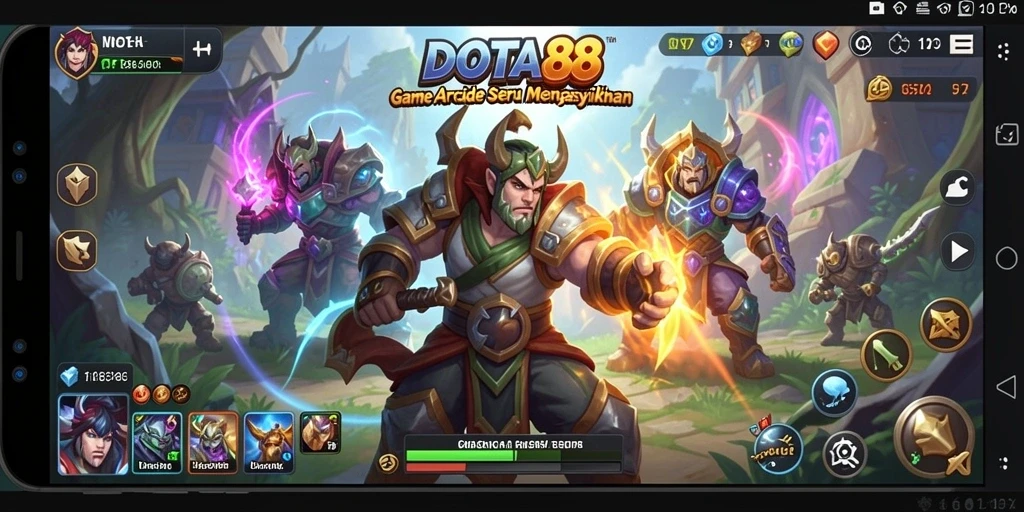 Tangkapan layar DOTA88 menampilkan gameplay Arcade yang seru dan menarik.