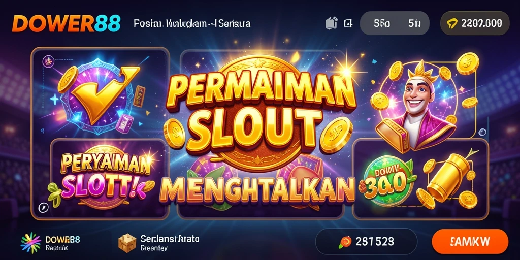 Tangkapan layar DOWER88 menunjukkan gameplay Slot yang seru dan penuh warna.