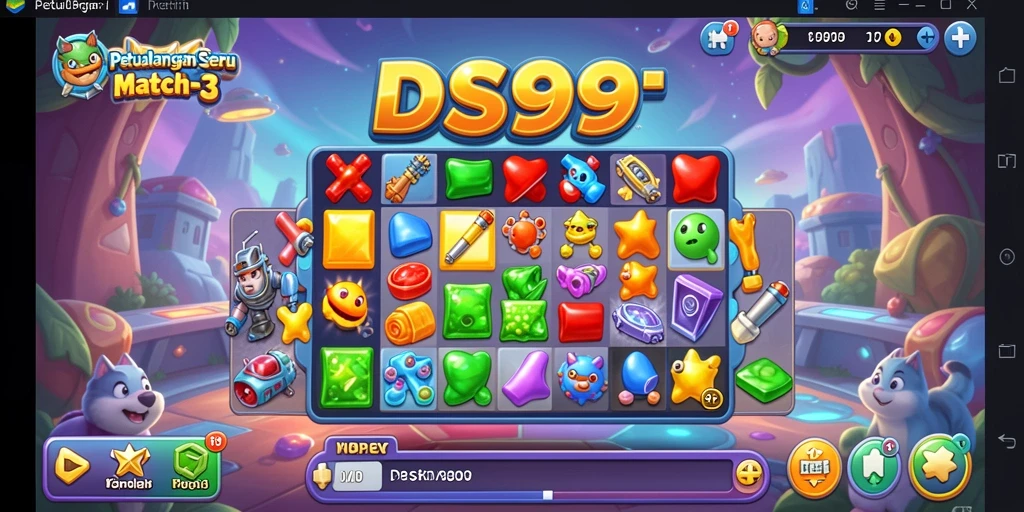 Gameplay seru DS99 dalam aksi Match-3.