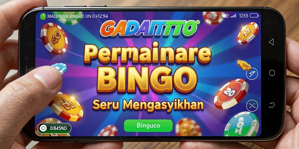 Gameplay GADAITOTO menampilkan momen seru selama permainan Bingo.