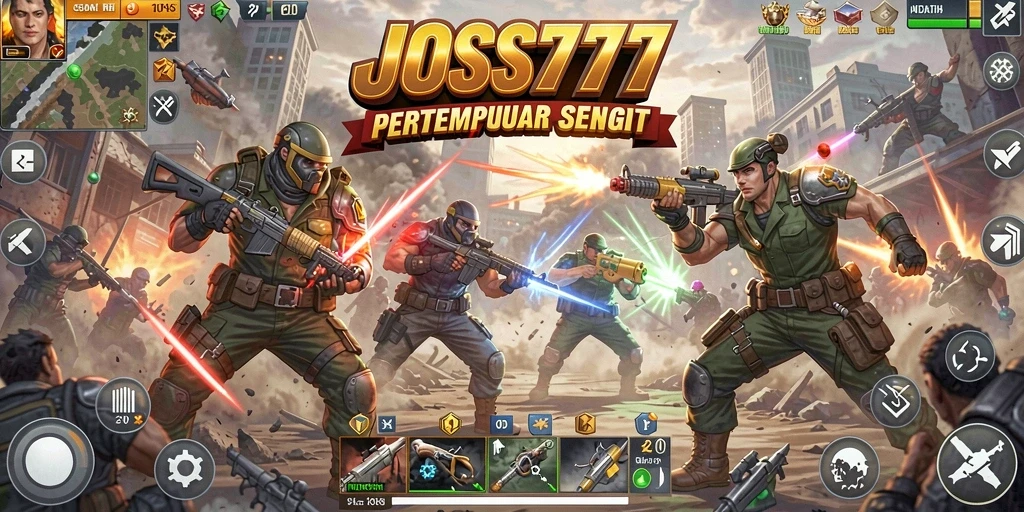 Gameplay JOSS777 yang mendebarkan saat pertempuran Battle Royale.