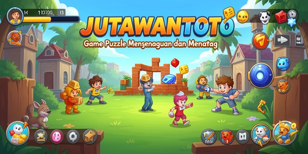 Tampilan gameplay seru dan berwarna dari JUTAWANTOTO