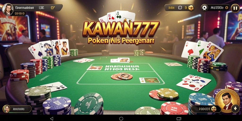 Screenshot gameplay menampilkan aksi seru dalam Poker.