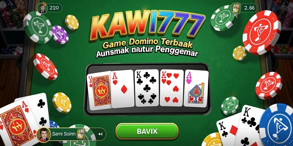 Tangkapan layar KAWI777 menampilkan aksi seru dalam permainan Domino.