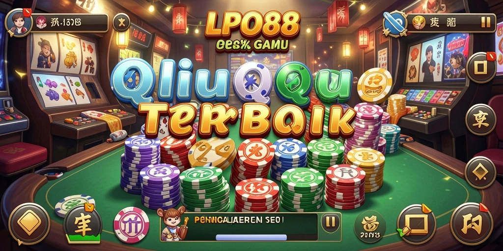 Screenshot gameplay QiuQiu yang menampilkan suasana kompetisi yang seru.