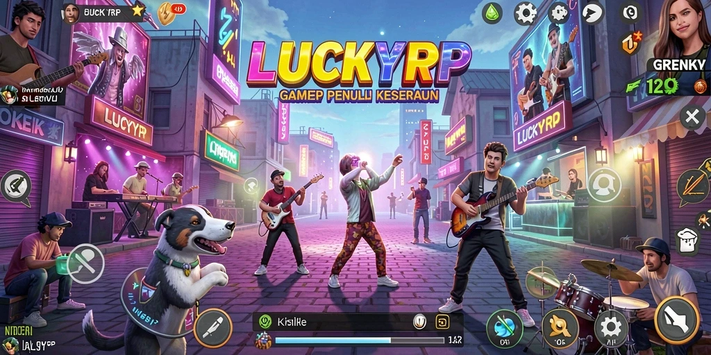 Menampilkan gameplay seru dan interaktif dari LUCKYRP.
