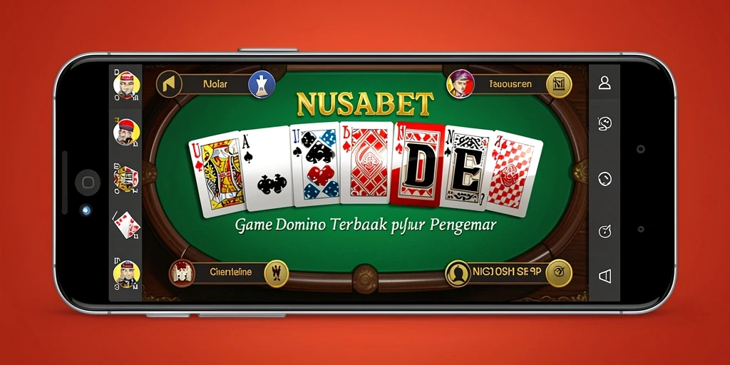 Screenshot gameplay NUSABET menunjukkan pemain bersaing dalam permainan Domino yang seru.