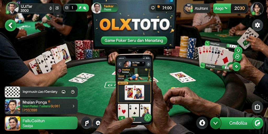 Tampilan gameplay Poker yang menarik di OLXTOTO.