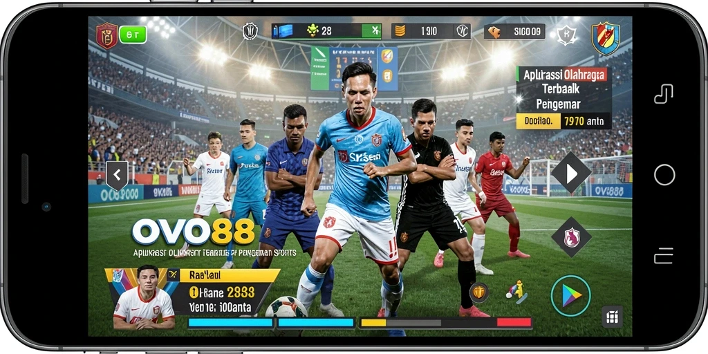 Tampilan gameplay OVO88 menampilkan informasi olahraga secara interaktif dan menarik.