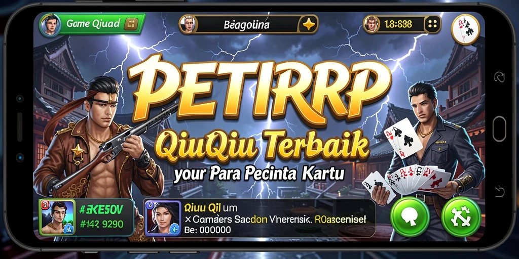 Screenshot utama PETIRRP menunjukkan suasana bermain QiuQiu yang seru.
