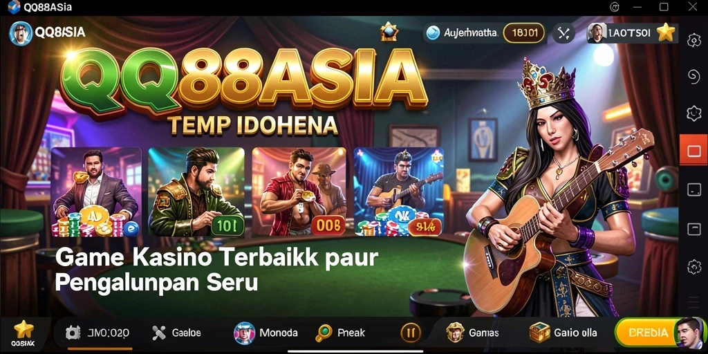 Screenshot gameplay Kasino menunjukkan pengalaman seru di QQ88ASIA.