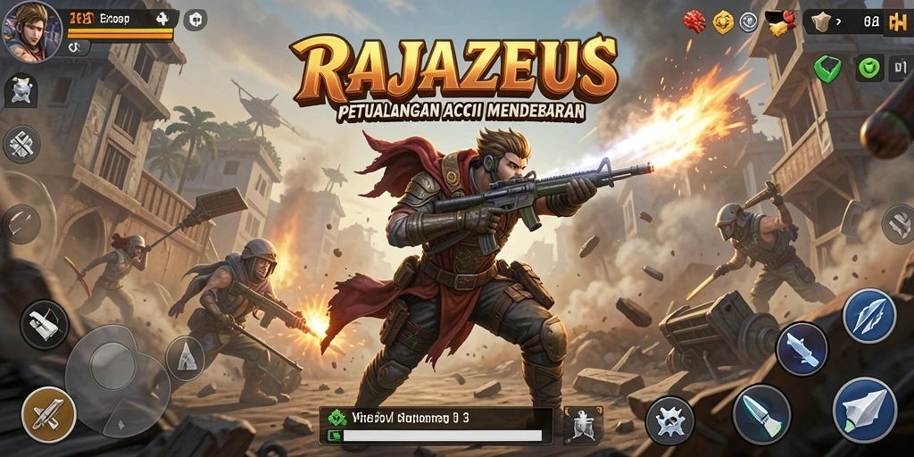 Gameplay menegangkan dalam RAJAZEUS yang siap memacu adrenalin.