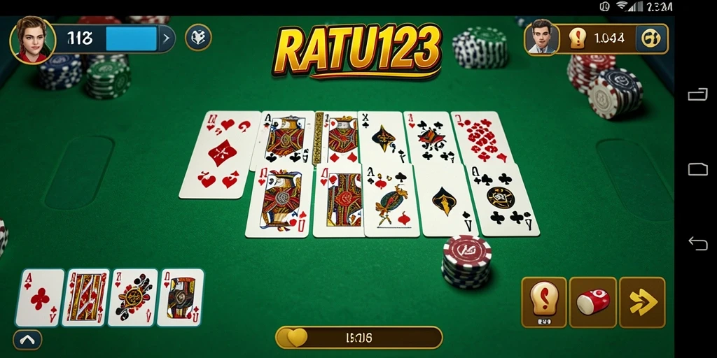 Tampilan gameplay seru dan mengasyikkan dari RATU123