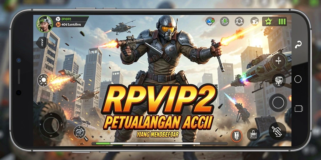 Screenshot RPVIP2 menampilkan aksi seru dalam pertempuran yang mendebarkan.