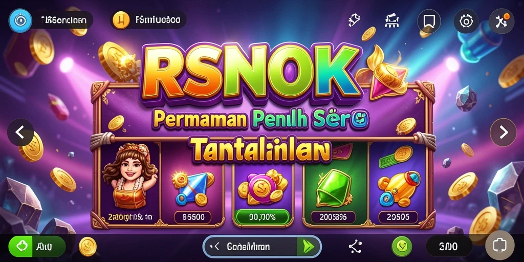 Screenshot utama RSNOK menampilkan gameplay seru dari permainan slot yang menarik.