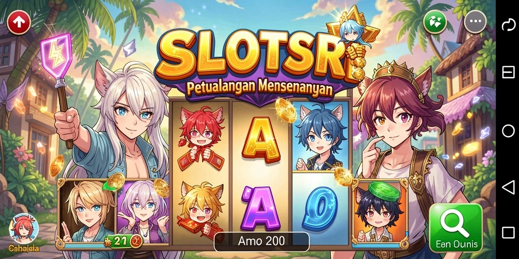 Tampilan gameplay SLOTSRI yang menarik dan penuh warna.