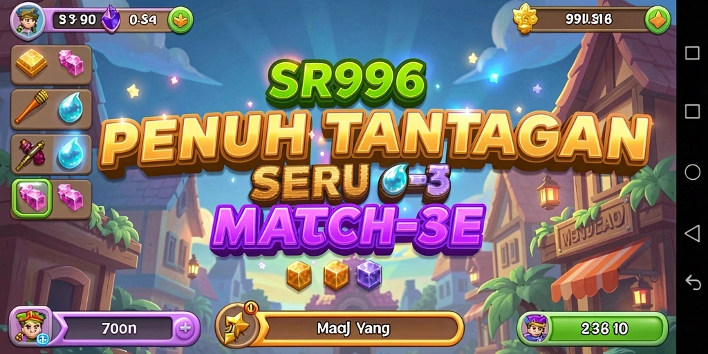 Tampilan menarik gameplay SR996 dalam genre Match-3.