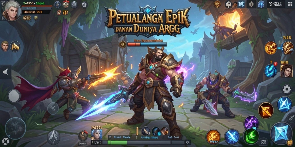Screenshot TAR555 menampilkan pertempuran epik dengan visual yang memukau.