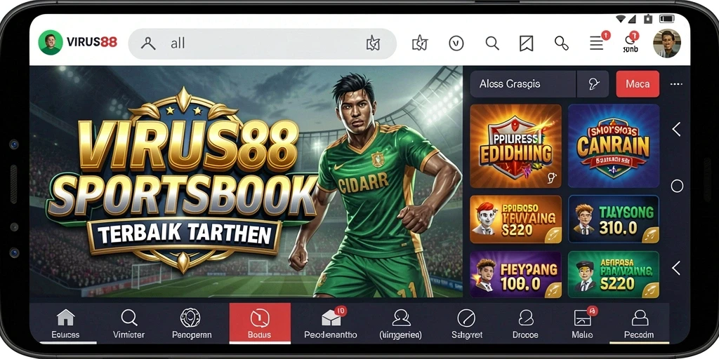 Tampilan gameplay taruhan olahraga yang menarik di VIRUS88.