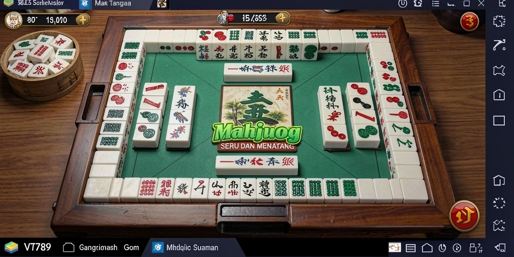 Tangkapan layar gameplay VT789 menampilkan momen seru permainan Mahjong.