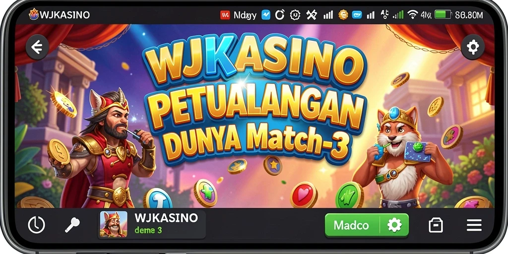 Tampilan gameplay seru dan menantang dalam WJKASINO.