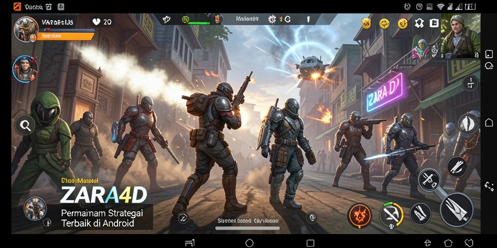 Tampilan gameplay strategis yang mendebarkan di ZARA4D.