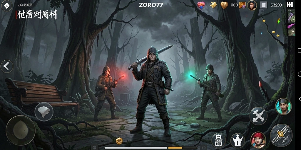 Gameplay menakutkan dalam ZORO77 yang memacu adrenalin.